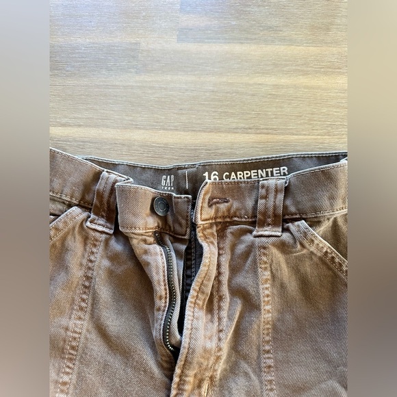 Skater wide-pant from GAP tan Carpenter Pants. Teen 16 size - Picture 5 of 9